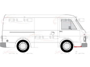 BLIC 6508-05-9560242P pedalų plokštės, durų apačia 
 Kėbulas -> Keleivių kabina -> Vieta kojoms/durų ramstis