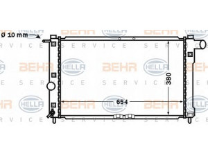 HELLA 8MK 376 767-211 radiatorius, variklio aušinimas
96181369