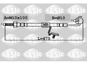 SASIC SBH6320 stabdžių žarnelė 
 Stabdžių sistema -> Stabdžių žarnelės
6881659, 6941703, 92AB2078BB