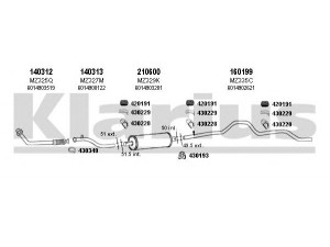 KLARIUS 600281E išmetimo sistema
