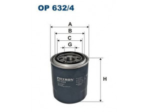 FILTRON OP632/4 alyvos filtras 
 Techninės priežiūros dalys -> Techninės priežiūros intervalai
2630042030, 2630042040, 2630042060