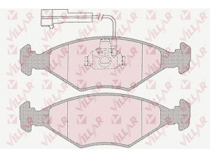 VILLAR 626.1204 stabdžių trinkelių rinkinys, diskinis stabdys 
 Techninės priežiūros dalys -> Papildomas remontas
71738156, 71770956, 9947996