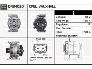 DELCO REMY DRB4020 kintamosios srovės generatorius 
 Elektros įranga -> Kint. sr. generatorius/dalys -> Kintamosios srovės generatorius
09131264, 13129850, 24430294, 6204147