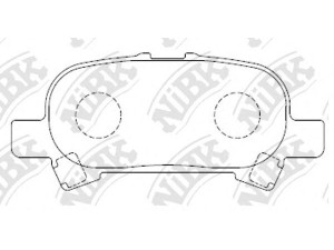 NiBK PN0427 stabdžių trinkelių rinkinys, diskinis stabdys 
 Techninės priežiūros dalys -> Papildomas remontas