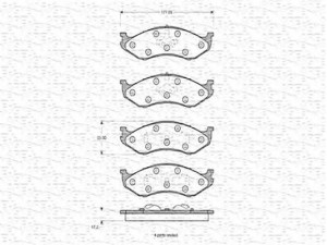 MAGNETI MARELLI 363702160588 stabdžių trinkelių rinkinys, diskinis stabdys 
 Techninės priežiūros dalys -> Papildomas remontas
8305252531, 0K553-33-23Z, 0K5533323Z