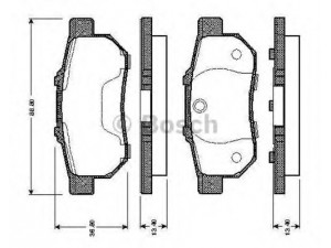 BOSCH 0 986 TB2 121 stabdžių trinkelių rinkinys, diskinis stabdys 
 Techninės priežiūros dalys -> Papildomas remontas
43022-S04-E02, 43022-S04-E03, 43022-SO4-E02