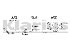 KLARIUS 931036U išmetimo sistema