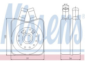 NISSENS 90606 alyvos aušintuvas, variklio alyva 
 Aušinimo sistema -> Radiatorius/alyvos aušintuvas -> Alyvos aušintuvas
078.117.021 A, 078.117.021 A, 078.117.021 A