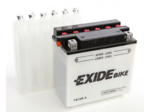 EXIDE YB16B-A starterio akumuliatorius; starterio akumuliatorius 
 Elektros įranga -> Akumuliatorius