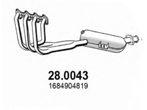 ASSO 28.0043 katalizatoriaus keitiklis 
 Išmetimo sistema -> Katalizatoriaus keitiklis
1684901119, 1684904819