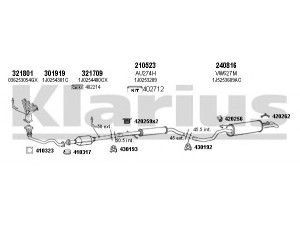 KLARIUS 930906E išmetimo sistema 
 Išmetimo sistema -> Išmetimo sistema, visa