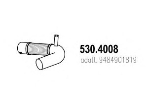 ASSO 530.4008 lanksti žarna, išmetimo sistema 
 Išmetimo sistema -> Išmetimo vamzdžiai
9484901819