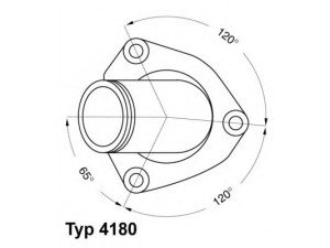 WAHLER 4180.82D termostatas, aušinimo skystis 
 Aušinimo sistema -> Termostatas/tarpiklis -> Thermostat
13 38 069, 13 38 069, 92 061 279