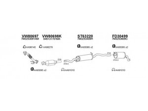VENEPORTE 800430 išmetimo sistema 
 Išmetimo sistema -> Išmetimo sistema, visa