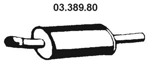 EBERSPÄCHER 03.389.80 vidurinis duslintuvas 
 Išmetimo sistema -> Duslintuvas
7 579 129