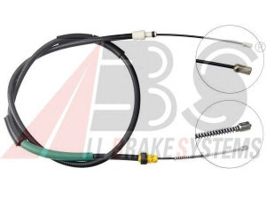 A.B.S. K13347 trosas, stovėjimo stabdys 
 Stabdžių sistema -> Valdymo svirtys/trosai
4745.K4, 9628847080