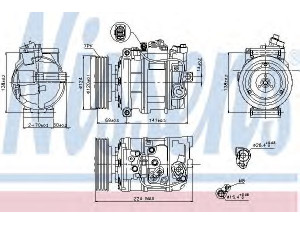 NISSENS 890025 kompresorius, oro kondicionierius 
 Oro kondicionavimas -> Kompresorius/dalys
7L6820803A, 7L6820803B, 7L6820803D