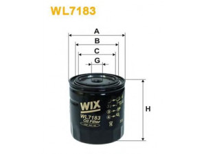 WIX FILTERS WL7183 alyvos filtras 
 Techninės priežiūros dalys -> Techninės priežiūros intervalai
OK167, 5025133, 650385, VOF109