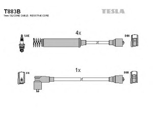 TESLA T883B uždegimo laido komplektas 
 Kibirkšties / kaitinamasis uždegimas -> Uždegimo laidai/jungtys
1612591
