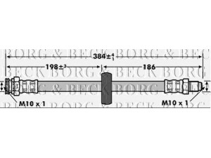 BORG & BECK BBH6911 stabdžių žarnelė 
 Stabdžių sistema -> Stabdžių žarnelės
4806.77, 480677, 4806C7, 46833122