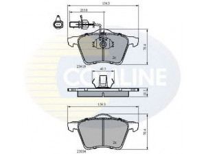 COMLINE CBP1885 stabdžių trinkelių rinkinys, diskinis stabdys 
 Techninės priežiūros dalys -> Papildomas remontas
1151377, 7M3698151B
