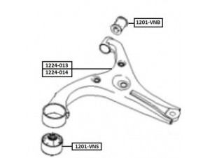 ASVA 1224-013 vikšro valdymo svirtis
54501-1E000