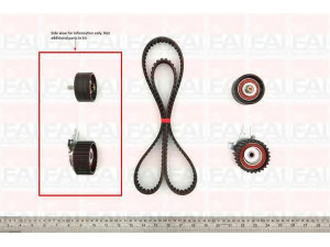 FAI AutoParts TBK174 paskirstymo diržo komplektas 
 Techninės priežiūros dalys -> Papildomas remontas
71736729, 71773293