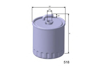 MISFAT M600 kuro filtras 
 Degalų tiekimo sistema -> Kuro filtras/korpusas
6110901252, 6110920001, 6110920501
