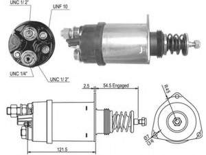 MAGNETI MARELLI 940113050008 solenoidinis jungiklis, starteris