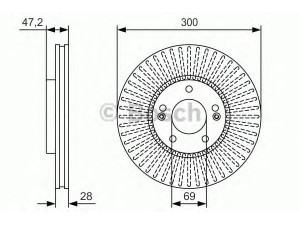 BOSCH 0 986 479 S14 stabdžių diskas 
 Dviratė transporto priemonės -> Stabdžių sistema -> Stabdžių diskai / priedai
517123K160, 51712 3K160