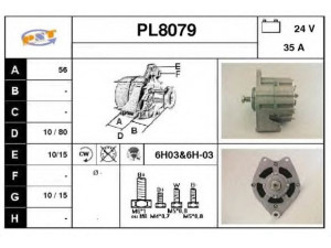 SNRA PL8079 kintamosios srovės generatorius
51261017155