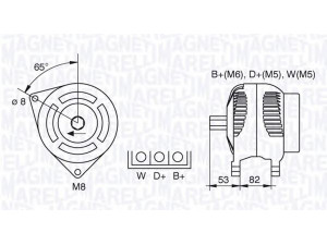 MAGNETI MARELLI 063377464010 kintamosios srovės generatorius
2871A305