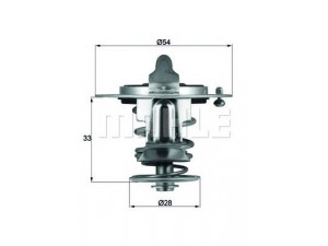 MAHLE ORIGINAL TX 72 82 termostatas, aušinimo skystis 
 Aušinimo sistema -> Termostatas/tarpiklis -> Thermostat
195 697 6, 6129739, 0839-15-171A