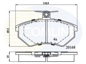 COMLINE CBP0511 stabdžių trinkelių rinkinys, diskinis stabdys 
 Techninės priežiūros dalys -> Papildomas remontas
443698151A, 357698151, 431698151D