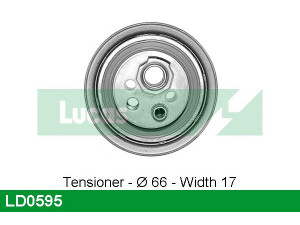 LUCAS ENGINE DRIVE LD0595 įtempiklio skriemulys, paskirstymo diržas