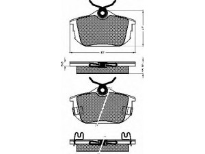 BSF 10517 stabdžių trinkelių rinkinys, diskinis stabdys 
 Techninės priežiūros dalys -> Papildomas remontas
M620770, M850978, MN125772, X3516005