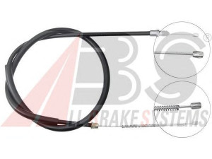 A.B.S. K10976 trosas, stovėjimo stabdys 
 Stabdžių sistema -> Valdymo svirtys/trosai
7700 781 393, 7700 816 858