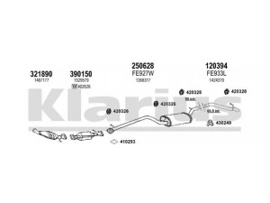 KLARIUS 362111E išmetimo sistema 
 Išmetimo sistema -> Išmetimo sistema, visa