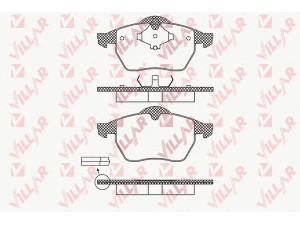 VILLAR 626.0639 stabdžių trinkelių rinkinys, diskinis stabdys 
 Techninės priežiūros dalys -> Papildomas remontas
1J0698151L, 3A0615116A, 3A0615116B