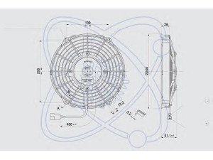 ELECTRO AUTO 32C0031 ventiliatorius, radiatoriaus
