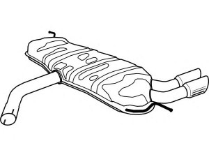 FENNO P1367 galinis duslintuvas 
 Išmetimo sistema -> Duslintuvas
1K0253609CP