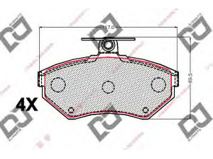 DJ PARTS BP2101 stabdžių trinkelių rinkinys, diskinis stabdys 
 Techninės priežiūros dalys -> Papildomas remontas
1HM698151, 1HM698151A, 357698151E