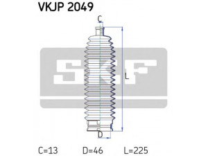 SKF VKJP 2049 gofruotoji membrana, vairavimas 
 Vairavimas -> Gofruotoji membrana/sandarinimai
9191409