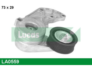 LUCAS ENGINE DRIVE LA0559 įtempiklio svirtis, V formos rumbuotas diržas 
 Diržinė pavara -> V formos rumbuotas diržas/komplektas -> Įtempiklis