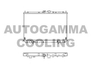 AUTOGAMMA 103723 radiatorius, variklio aušinimas