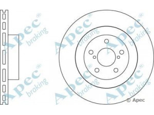 APEC braking DSK2072 stabdžių diskas 
 Dviratė transporto priemonės -> Stabdžių sistema -> Stabdžių diskai / priedai
26300 FE010, 26300AE02A, 26300AE060