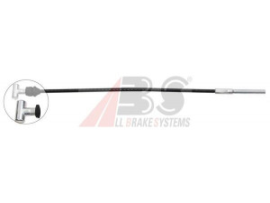 A.B.S. K10361 trosas, stovėjimo stabdys 
 Stabdžių sistema -> Valdymo svirtys/trosai
464100F010