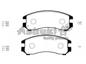 ASHUKI K012-05 stabdžių trinkelių rinkinys, diskinis stabdys 
 Techninės priežiūros dalys -> Papildomas remontas
0 986 469 580/BOSCH, 0 986 493 450/BOSCH