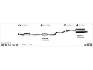 IMASAF 552000026 išmetimo sistema 
 Išmetimo sistema -> Išmetimo sistema, visa