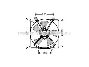 AVA QUALITY COOLING MZ7525 ventiliatorius, radiatoriaus